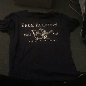 True religion men’s shirt (not used with tags on) Dark blue size Medium
